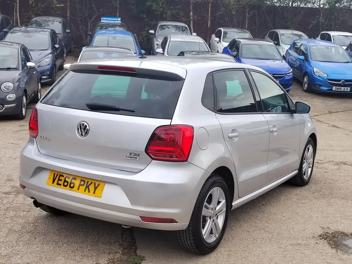 Used VW Polo Match 88 HP (64 kW) 2016 Silver Hatchback