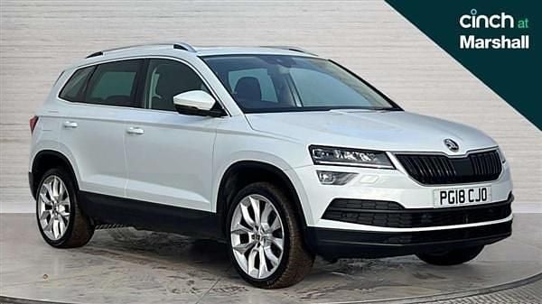 White Used 2018 Skoda Karoq SUV | £17,131 (Expensive) - Image 1/4