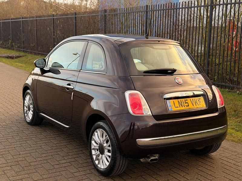 Used Fiat 500 Lounge 69 HP (50 kW) 2015 Mauve/purple Hatchback