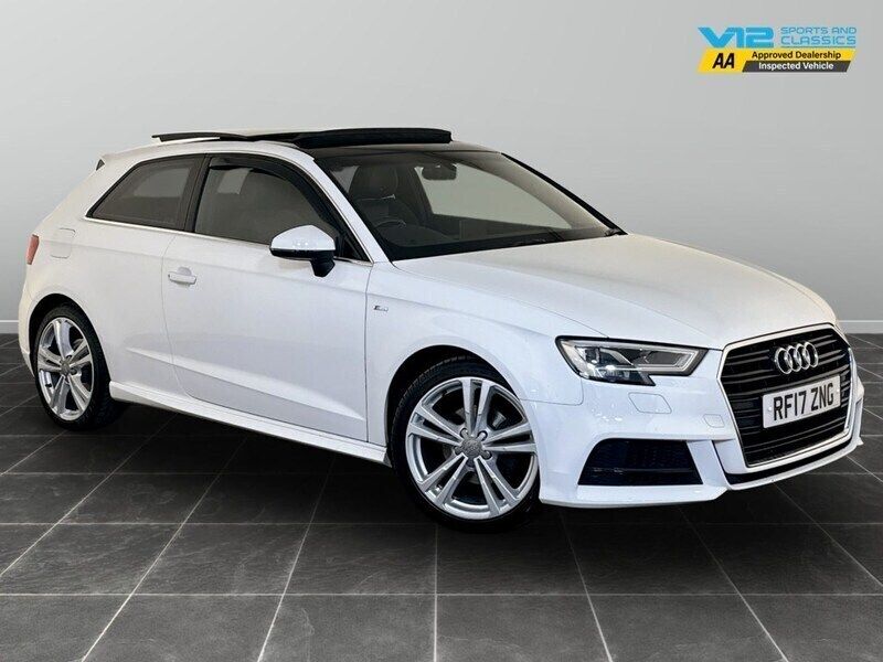 White Used 2017 Audi A3 S-Line Hatchback | £10,795 (Good price) - Image 1/2