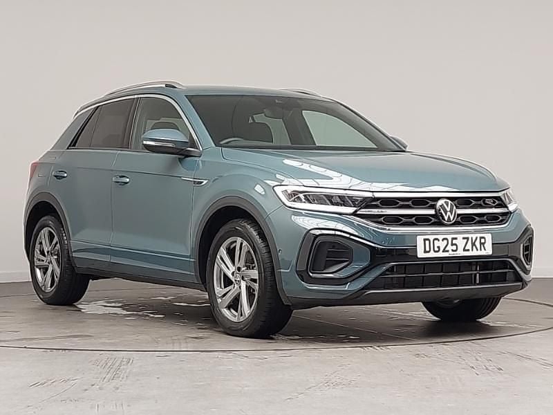 Blue Used 2025 VW T-Roc R-line SUV | £27,398 (Fair price) - Image 1/4