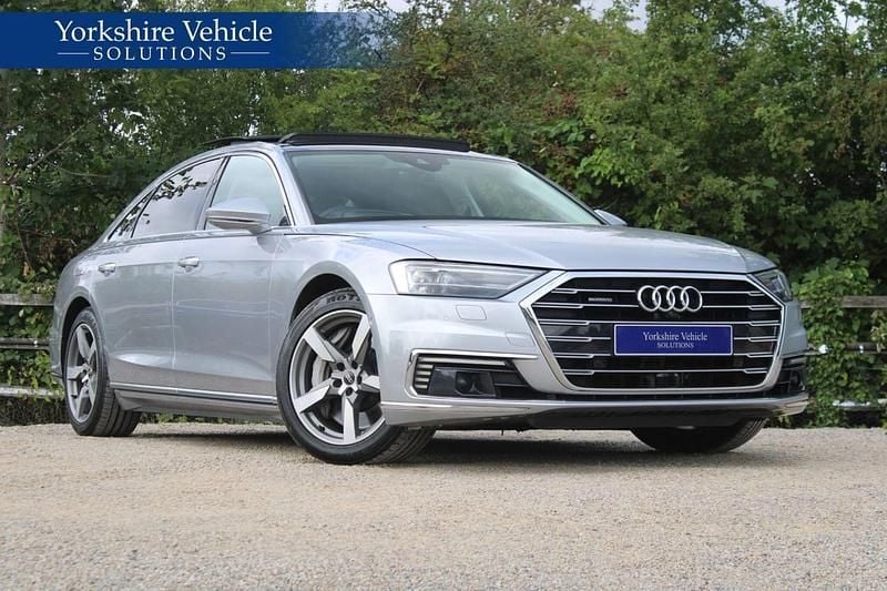 Silver Used 2021 Audi A8 Sport Sedan | £31,989 - Image 1/4