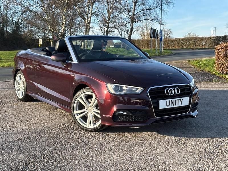 Used Audi A3 Cabriolet S-Line 2015 Red Cabriolet