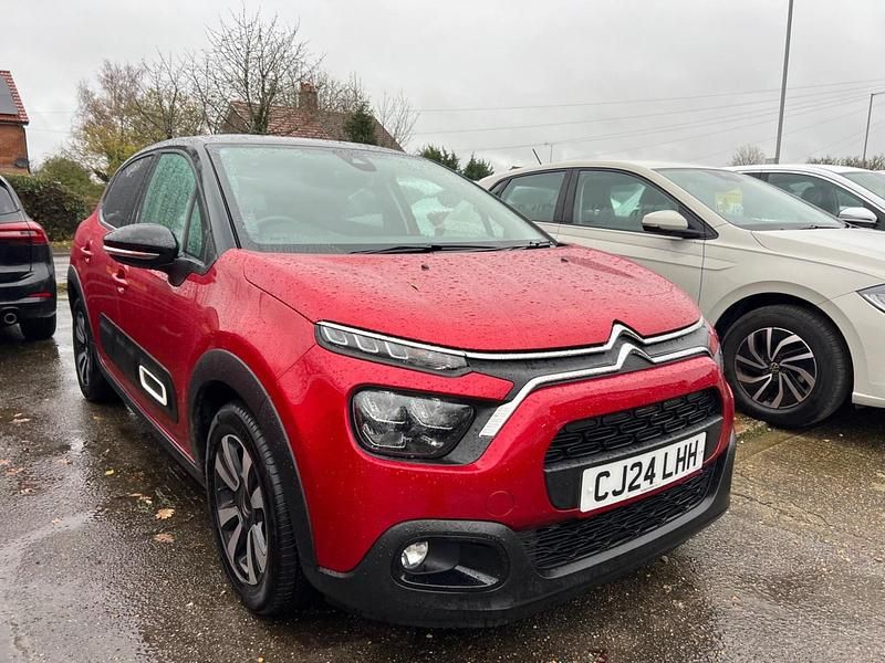 Red Used 2024 Citroën C3 PureTech Hatchback | £13,995 (Good price) - Image 1/3