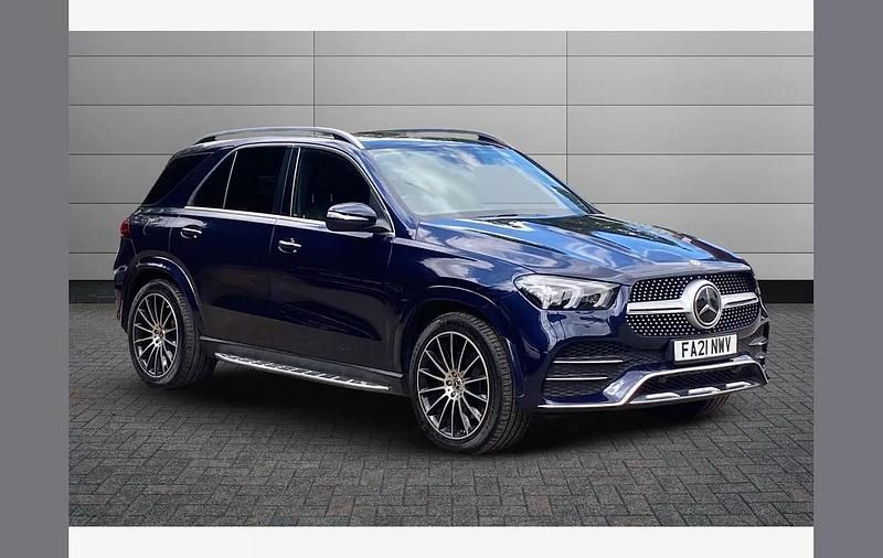 Blue Used 2021 Mercedes GLE300 AMG line SUV | £42,195 (A bit pricey) - Image 1/4