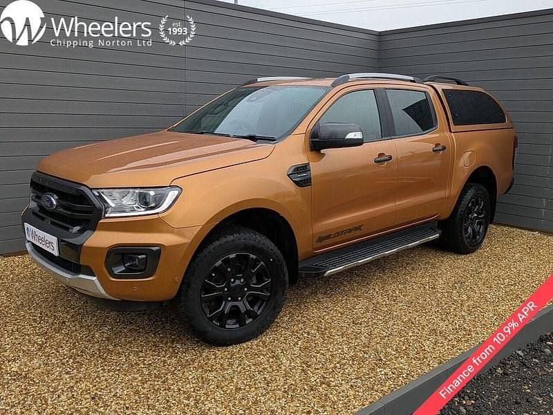 Sabre orange (fashion metallic paint) Used 2021 Ford Ranger Wildtrack Pickup | £17,990 (Good price) - Image 1/4