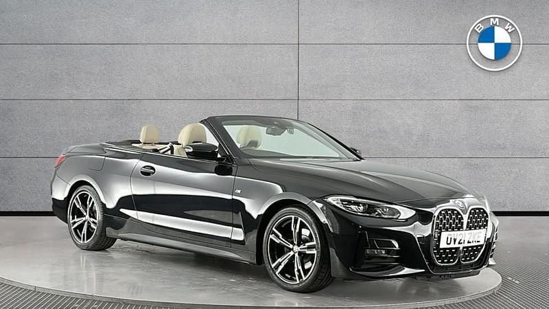 Black Used 2021 BMW 420 M Sport Cabriolet | £27,850 (Expensive) - Image 1/4