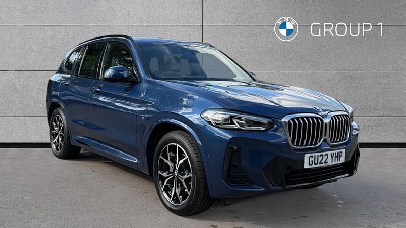 Blue Used 2022 BMW X3 M Sport SUV | £34,898 (Good price) - Image 1/4