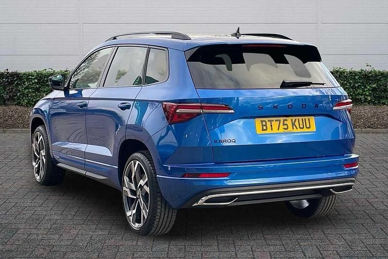 Used Skoda Karoq SportLine 110 HP (80 kW) 2025 Race blue metallic SUV