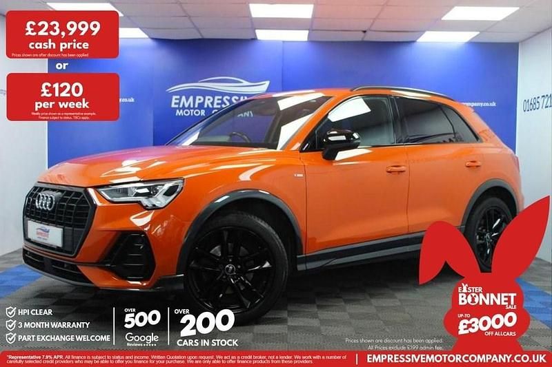 Used Audi Q3 Black Edition 150 HP (110 kW) 2021 Orange SUV