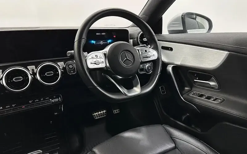 Used Mercedes CLA220 AMG line 190 HP (139 kW) 2020 Silver Coupe