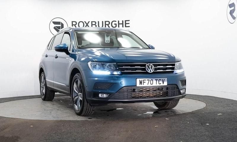 Blue Used 2020 VW Tiguan Allspace Match SUV | £15,750 (Fair price) - Image 1/4