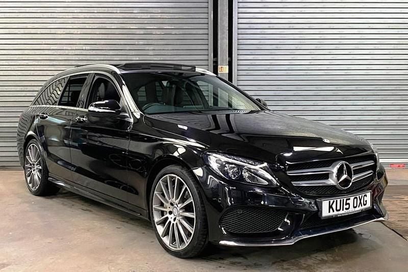 Black Used 2015 Mercedes C250 AMG Line Premium Estate | £13,950 (A bit pricey) - Image 1/1
