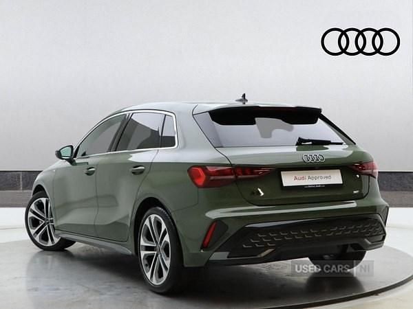 New Audi A3 S-Line 2025 Green Hatchback