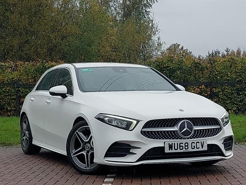 White Used 2018 Mercedes A200 AMG line Hatchback | £16,298 (A bit pricey) - Image 1/4