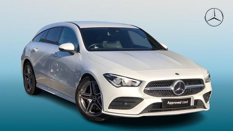 White Used 2022 Mercedes CLA200 AMG line Estate | £22,995 (Fair price) - Image 1/4