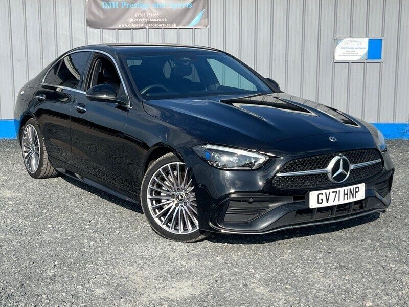 Black Used 2022 Mercedes C200 AMG Line Premium Sedan | £25,489 - Image 1/4