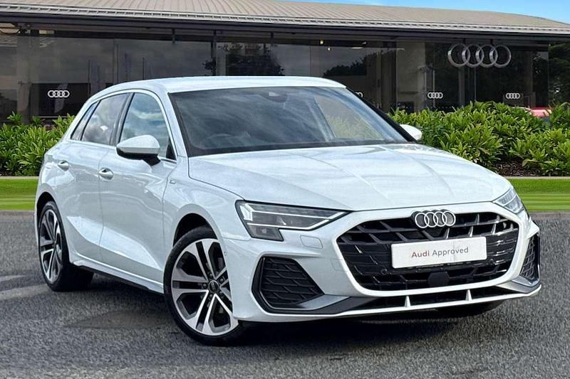 White Used 2025 Audi A3 S-Line Hatchback | £29,300 (A bit pricey) - Image 1/4