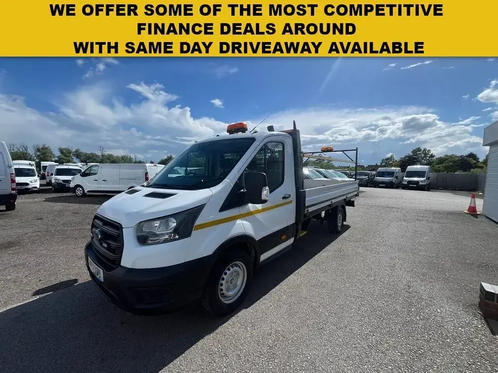 Used Ford Transit S 130 HP (95 kW) 2021 White Cabriolet