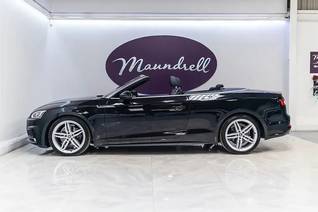 Used Audi A5 Cabriolet S-Line 190 HP (139 kW) 2020 Black Cabriolet