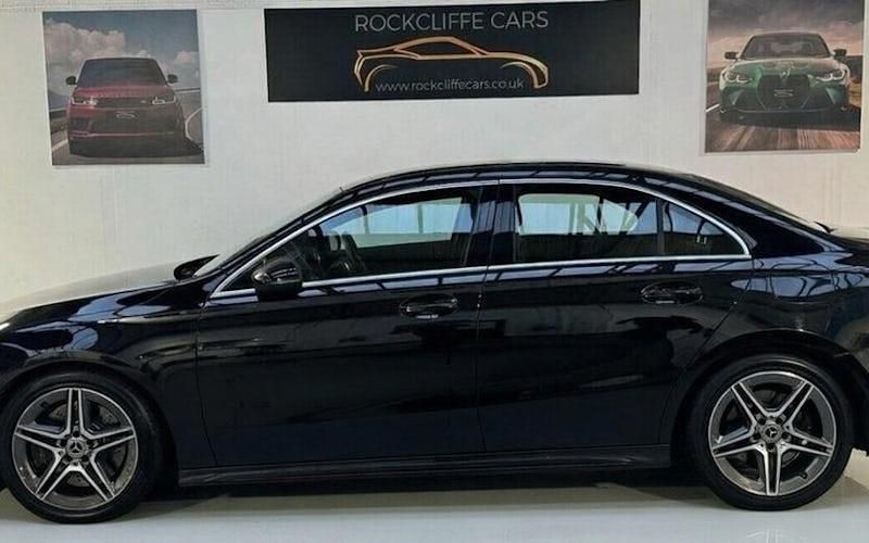 Used Mercedes A250 AMG line 224 HP (164 kW) 2019 Black Sedan