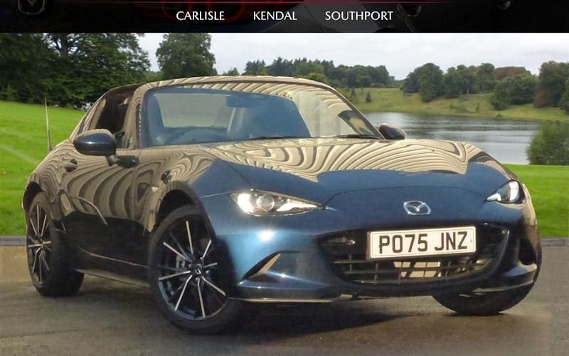 Blue New 2025 Mazda MX5 Exclusive-Line Cabriolet | £31,995 (Expensive) - Image 1/4