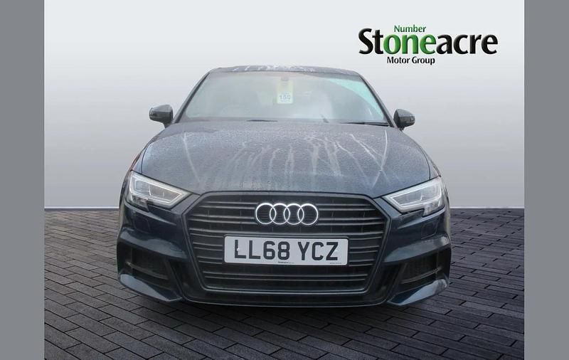 Used Audi A3 Black Edition 150 HP (110 kW) 2019 Blue Sedan