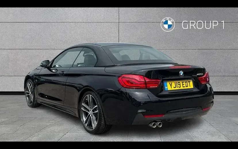 Used BMW 420 M Sport 184 HP (135 kW) 2019 Black sapphire metallic paint Cabriolet