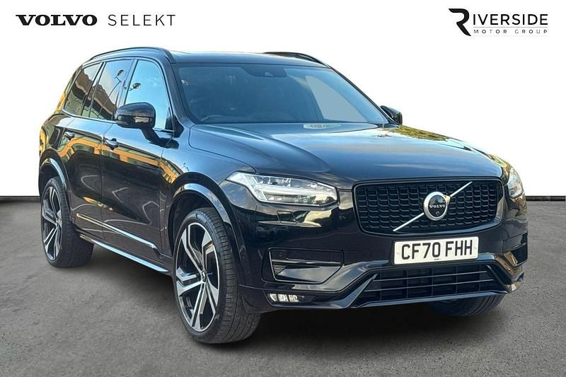 Onyx black Used 2021 Volvo XC90 R-Design SUV | £28,991 (Good price) - Image 1/3