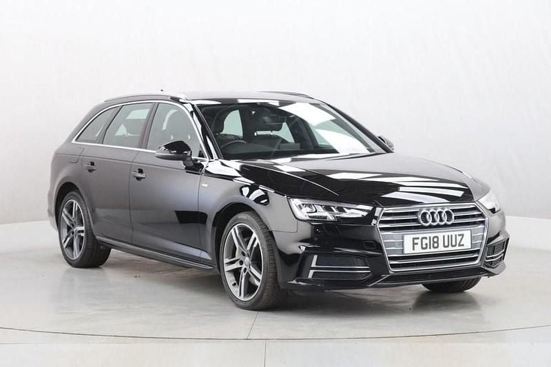 Used Audi A4 S-Line 190 HP (139 kW) 2018 Black Estate