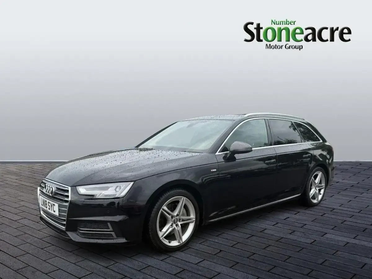 Used Audi A4 S-Line 190 HP (139 kW) 2018 Black Estate