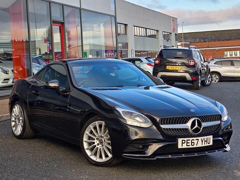 Used Mercedes SLC200 AMG line 184 HP (135 kW) 2017 Black Cabriolet