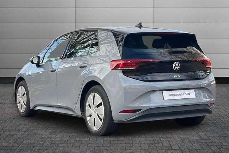 Used VW ID.3 Pure 110 kW (150 HP) 2021 Moonstone grey with black roof Hatchback