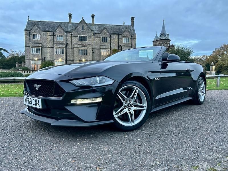 Triple black Used 2019 Ford Mustang GT Convertible Cabriolet | £34,995 (Fair price) - Image 1/3