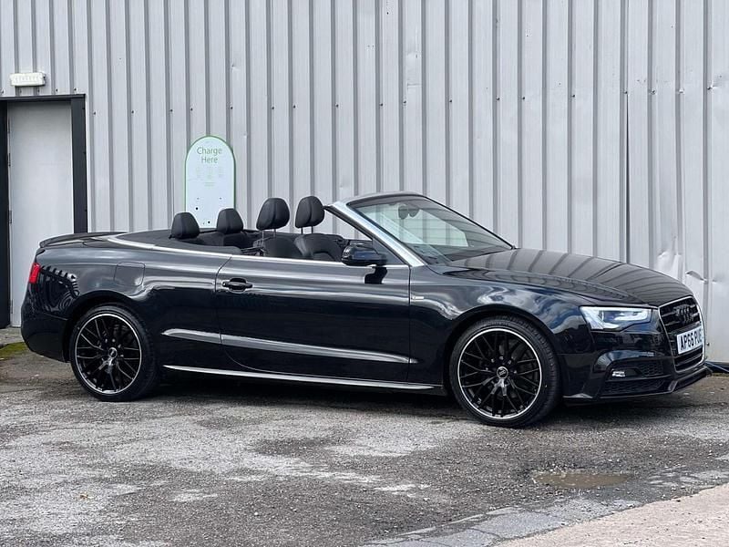 Used Audi A5 Cabriolet S-Line 190 HP (139 kW) 2016 Black Cabriolet