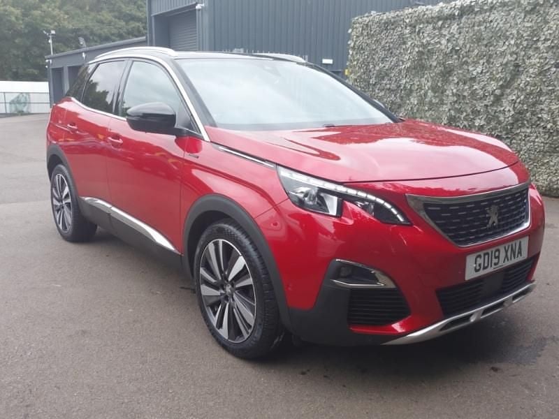Red Used 2019 Peugeot 3008 GT-line SUV | £11,498 (Good price) - Image 1/4