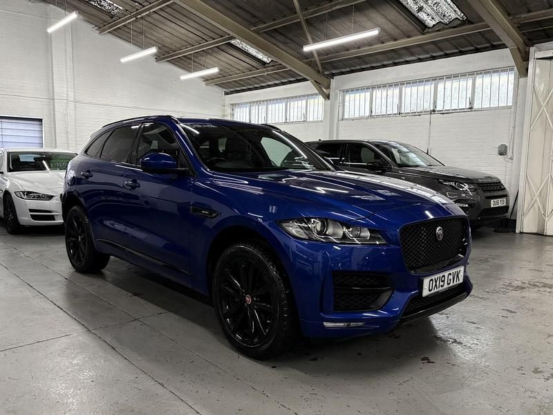 Blue Used 2019 Jaguar F-Pace R-Sport SUV | £18,495 (Fair price) - Image 1/4