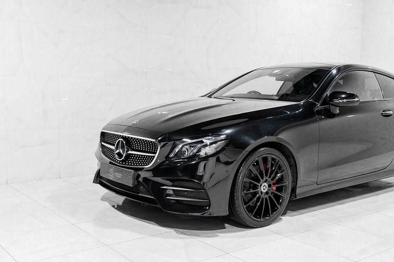 Used Mercedes E220 AMG Line Premium Plus 194 HP (142 kW) 2018 Black Coupe