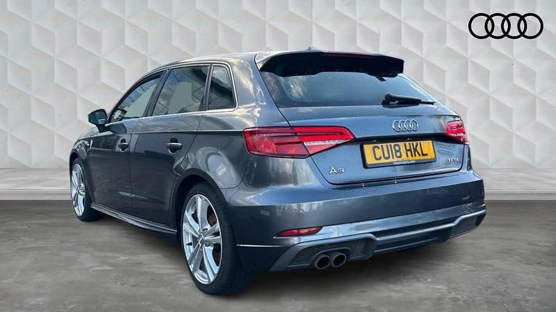 Used Audi A3 S-Line 150 HP (110 kW) 2018 Grey Sedan