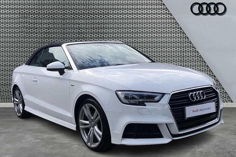 Ibis white Used 2016 Audi A3 S-Line Cabriolet | £12,600 (Fair price) - Image 1/4