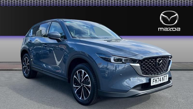 Grey Used 2024 Mazda CX-5 Exclusive-Line SUV | £29,080 (A bit pricey) - Image 1/3