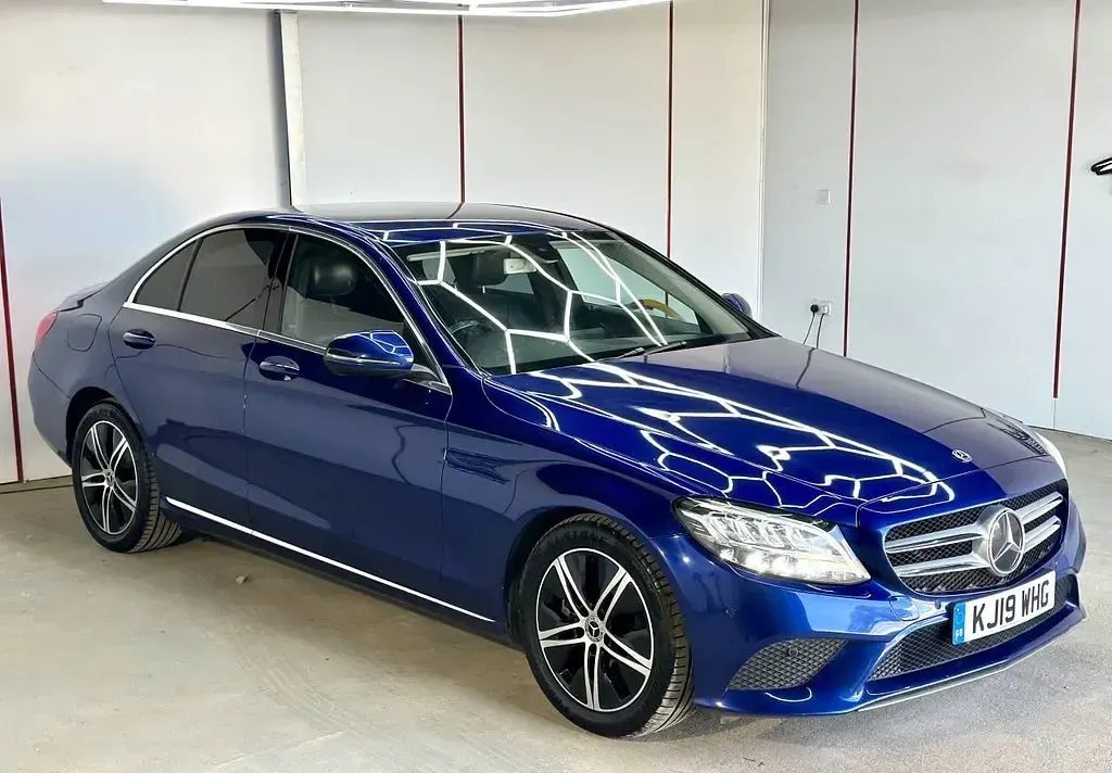 Used Mercedes C220 2019 Blue Sedan