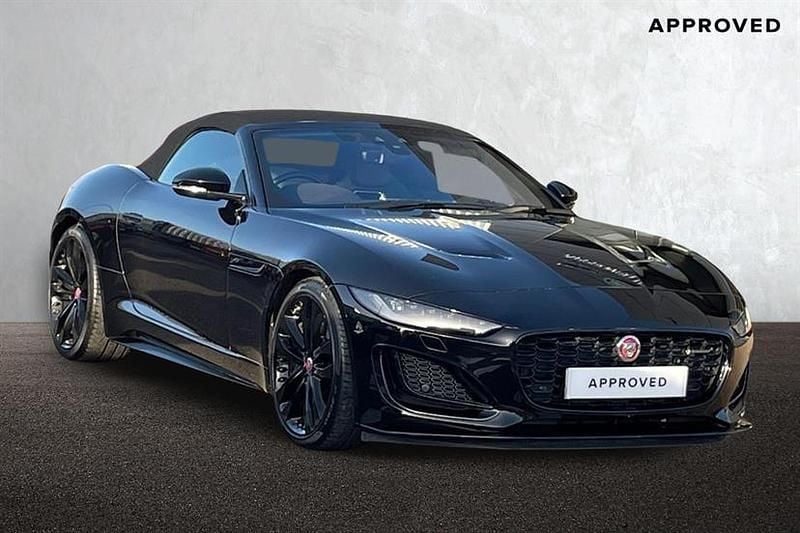 Black Used 2022 Jaguar F-Type R-Dynamic Cabriolet | £53,395 (Good price) - Image 1/3