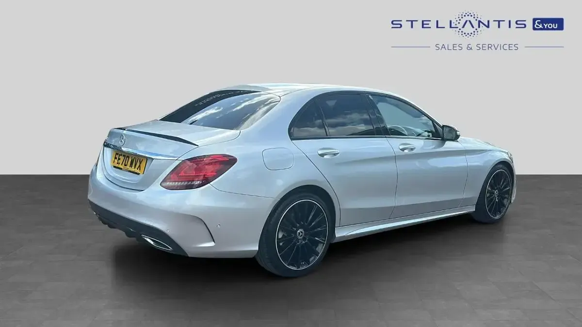 Used Mercedes C220 AMG line 191 HP (140 kW) 2020 Grey Sedan