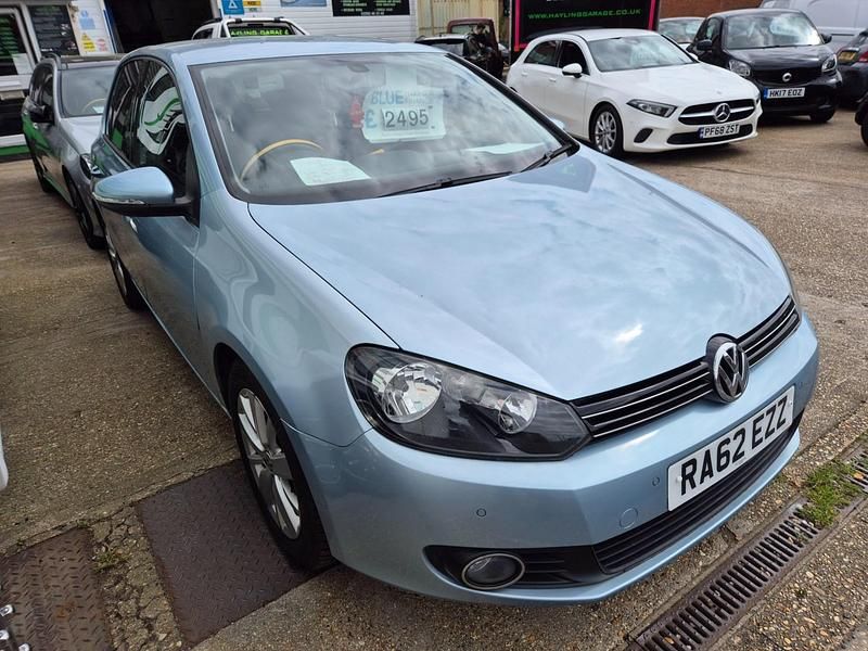 Used VW Golf VII Match 105 HP (77 kW) 2012 Blue Hatchback