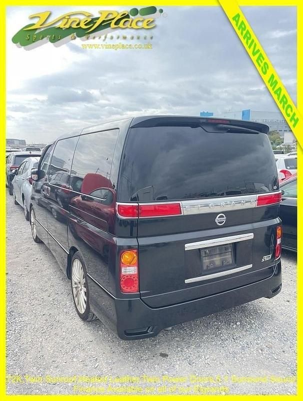 Used Nissan Elgrand 2008 Black MPV