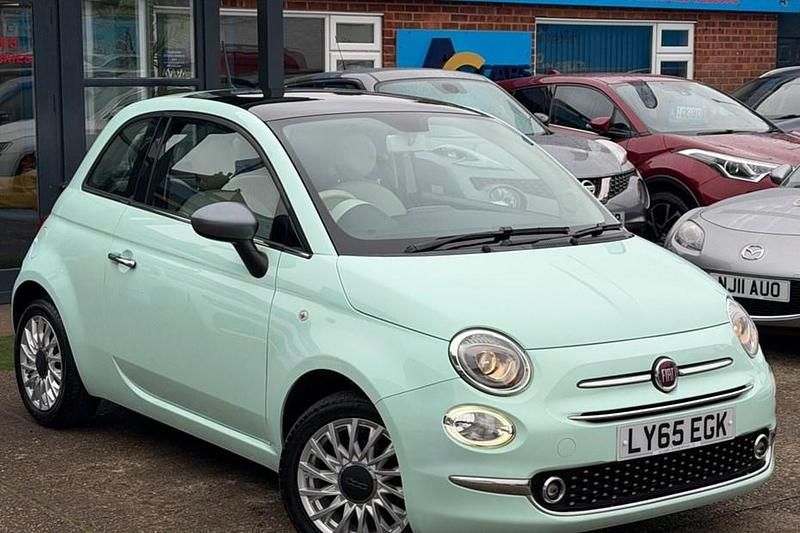 Used Fiat 500 Lounge 69 HP (50 kW) 2016 Green Hatchback