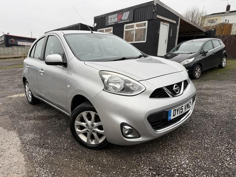 Silver Used 2015 Nissan Micra Acenta Hatchback | £3,600 (Good price) - Image 1/4
