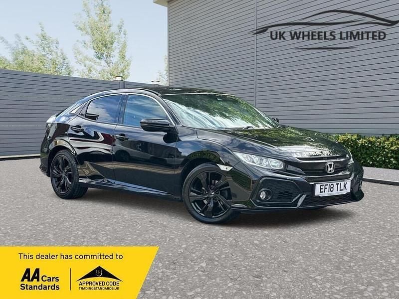 Black Used 2018 Honda Civic SR Hatchback | £11,790 (Good price) - Image 1/3