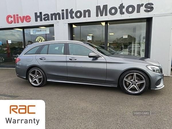 Grey Used 2017 Mercedes C220 AMG line Estate | £11,595 (Fair price) - Image 1/4